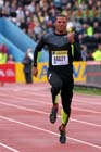 Ryan Bailey in the 100 metres heats, 2012 Samsung Diamond League, Crystal Palace, London.